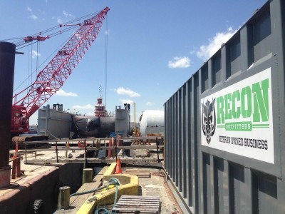 N. Kingstown, RI - 21k Frac Tank - Water storage during drydock operations