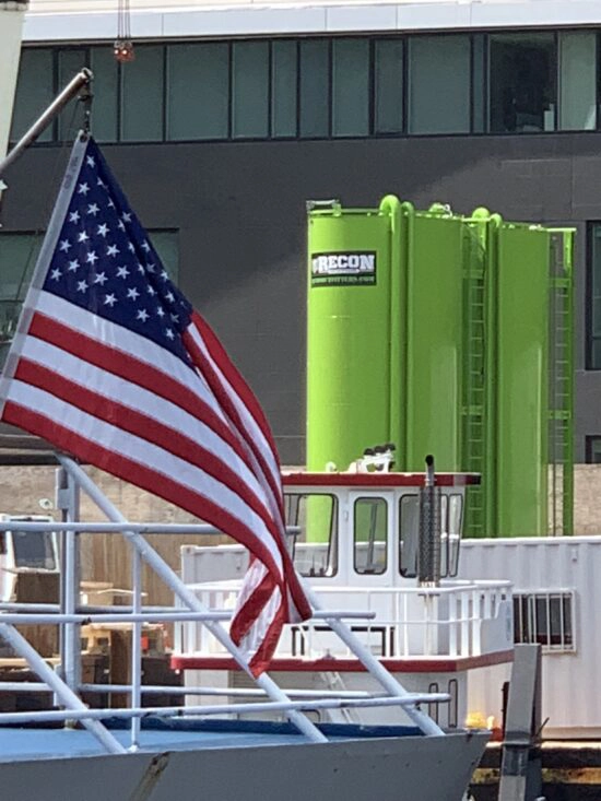 Boston, MA - Vertical Tanks - Store slurry for foundation; tight urban project location