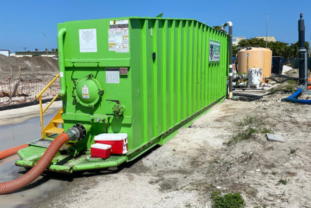 Pompano, FL - Frac Tank - Storage during new construction