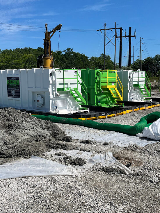 New York, Dewatering caisson for power grid improvements to utility.